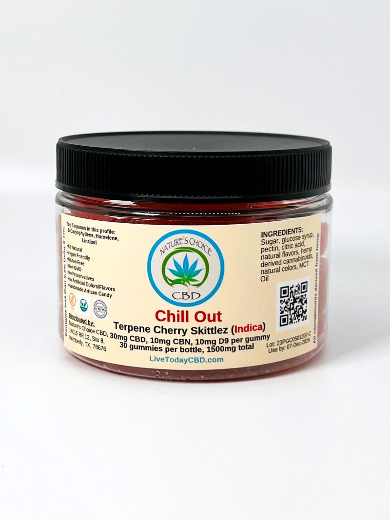 New! CHILL OUT TERPENE GUMMIES (Indica)