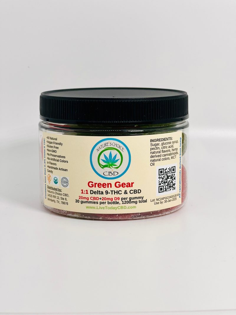 GREEN GEAR GUMMIES 1:1 D9/CBD