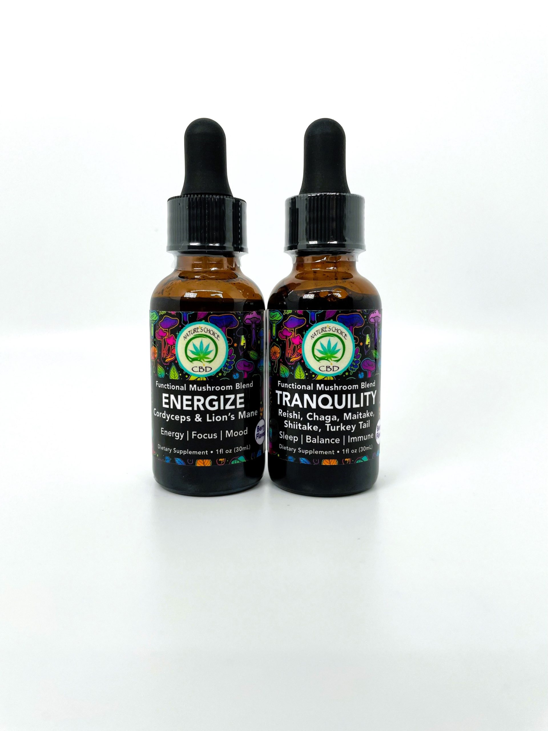 Mushroom Tinctures Energize & Tranquility